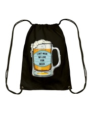 Can't mask my love for beer Drawstring Bag tile