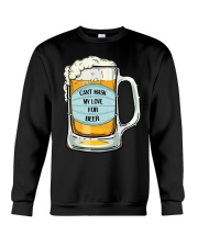 Can't mask my love for beer Crewneck Sweatshirt tile