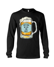 Can't mask my love for beer Long Sleeve Tee tile