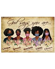 God says you are 17x11 Poster front
