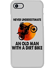 Never underestimate an old man Phone Case tile