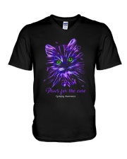 Paws for the cure V-Neck T-Shirt tile