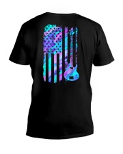 Guitar V-Neck T-Shirt tile