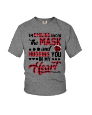 I'm smiling under the mask Youth T-Shirt tile