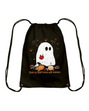 Trick or treat people with kindness Drawstring Bag tile