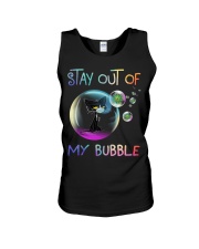 Stay out of my bubble Unisex Tank tile
