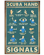 Scuba hand signals 11x17 Poster front