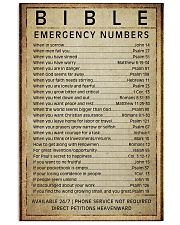 Bible emergency numbers 11x17 Poster front