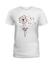 Tea cups dandelion Ladies T-Shirt tile