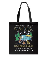 Tough enough to be a dog mom Tote Bag tile