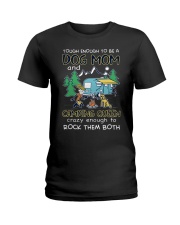 Tough enough to be a dog mom Ladies T-Shirt tile