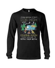 Tough enough to be a dog mom Long Sleeve Tee tile