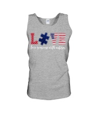 Love someone with autism Unisex Tank tile
