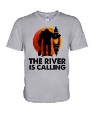 The river is calling V-Neck T-Shirt tile