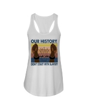 Our history didn't start with slavery Ladies Flowy Tank tile