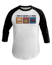 I am the simple man Baseball Tee tile