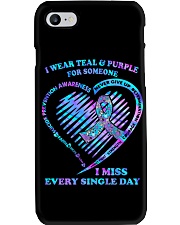 I wear teal and purple Phone Case tile