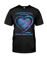I wear teal and purple Classic T-Shirt front