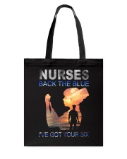 Nurses back the blue Tote Bag tile