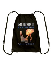 Nurses back the blue Drawstring Bag tile
