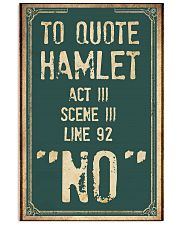 Hamlet Quote 11x17 Poster front