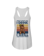 That what I do Ladies Flowy Tank tile