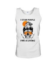 I stab people for a living Unisex Tank tile