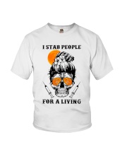 I stab people for a living Youth T-Shirt tile