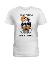 I stab people for a living Ladies T-Shirt tile