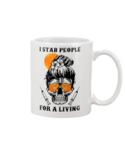 I stab people for a living Mug tile