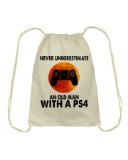 Never underestimate an old man with a Ps4 Drawstring Bag tile