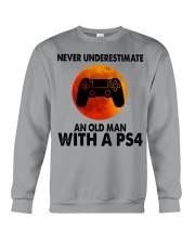 Never underestimate an old man with a Ps4 Crewneck Sweatshirt tile