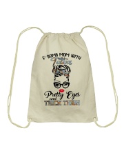 F-bomb mom Drawstring Bag tile