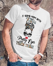 F-bomb mom Classic T-Shirt lifestyle-mens-crewneck-front-4