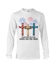 Stand for the flag kneel for the cross Long Sleeve Tee tile