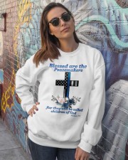 Blessed are the peacemakers Crewneck Sweatshirt lifestyle-unisex-sweatshirt-front-3