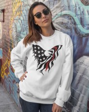 American firefighter Crewneck Sweatshirt lifestyle-unisex-sweatshirt-front-3