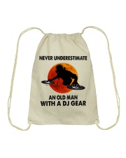 Never underestimate an old man Drawstring Bag tile