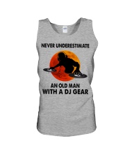 Never underestimate an old man Unisex Tank tile