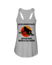 Never underestimate an old man Ladies Flowy Tank tile