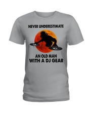 Never underestimate an old man Ladies T-Shirt tile
