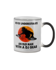Never underestimate an old man Color Changing Mug tile