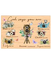 God says you are 17x11 Poster front