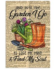 And into the garden I go 11x17 Poster front