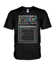 Successful Student Ingredients Nutritional Facts V-Neck T-Shirt tile