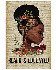 Black and educated 11x17 Poster front