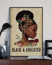 Black and educated 11x17 Poster lifestyle-poster-2