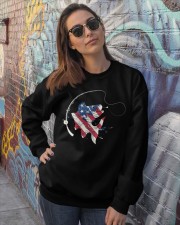 Fishing Independence Day Crewneck Sweatshirt lifestyle-unisex-sweatshirt-front-3