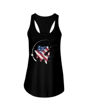 Fishing Independence Day Ladies Flowy Tank tile