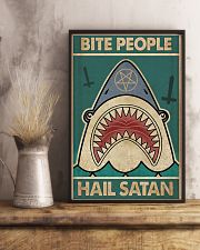 Bite people hail satan 11x17 Poster lifestyle-poster-3
